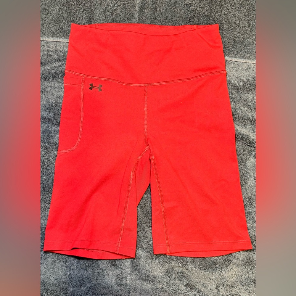 Under Armour Women's Vibrant Red Bike Shorts